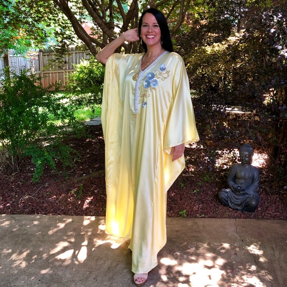 Dresses & Skirts - Moroccan Caftan Swim Cover Up Resort Beach Wear Dresses & Skirts - Moroccan Caftan Swim Cover Up Resort Beach Wear